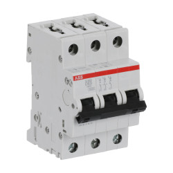 S203 D63 - Disjoncteur triphasé ABB 63A - 3P - Courbe D - 6/10kA - Bornes à vis - 2CDS253001R0631 - 352369