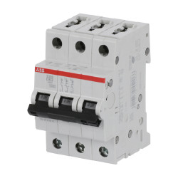 S203 D63 - Disjoncteur triphasé ABB 63A - 3P - Courbe D - 6/10kA - Bornes à vis - 2CDS253001R0631 - 352369