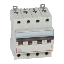 407931 Legrand DX3 - Disjoncteur tétrapolaire 32A 4P C32 6000A/10kA - 400V - Bornes à vis - 4 modules