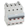 408153 Legrand DX3 - Disjoncteur tétrapolaire 63A 4P D63 6000A/10kA - Courbe D - 400V - À vis - 4 modules