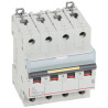 409349 Legrand DX3 - Disjoncteur tétrapolaire 3A 4P C3 10000A/16kA - 400V - Courbe C - À vis - 4 modules
