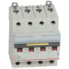409357 Legrand DX3 - Disjoncteur tétrapolaire 25A 4P C25 10000A/16kA - 400V - Courbe C - À vis - 4 modules