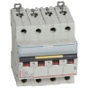 409358 Legrand DX3 - Disjoncteur tétrapolaire 32A 4P C32 10000A/16kA - 400V - Courbe C - À vis - 4 modules