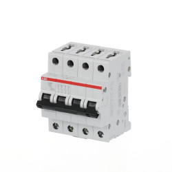 S204 D2 - Disjoncteur tétrapolaire ABB 2A - 4P - Courbe D - 6/10kA - Bornes à vis - 2CDS254001R0021 - 352454