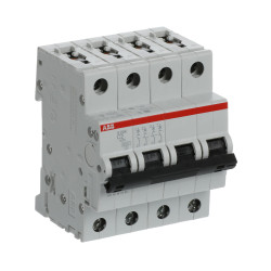 S204 C2 - Disjoncteur tétrapolaire ABB 2A - 4P - Courbe C - 6/10kA - Bornes à vis - 2CDS254001R0024 - 352429