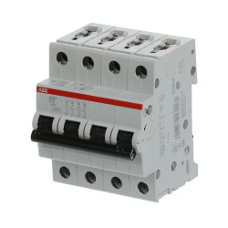 S204 D3 - Disjoncteur tétrapolaire ABB 3A - 4P - Courbe D - 6/10kA - Bornes à vis - 2CDS254001R0031 - 352456