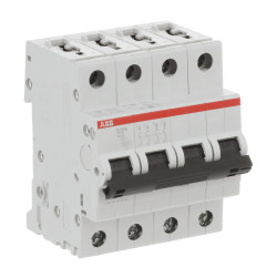 S204 C3 - Disjoncteur tétrapolaire ABB 3A - 4P - Courbe C - 6/10kA - Bornes à vis - 2CDS254001R0034 - 352431