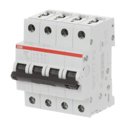 S204 C3 - Disjoncteur tétrapolaire ABB 3A - 4P - Courbe C - 6/10kA - Bornes à vis - 2CDS254001R0034 - 352431