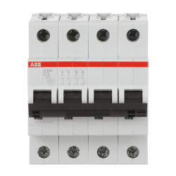 S204 C3 - Disjoncteur tétrapolaire ABB 3A - 4P - Courbe C - 6/10kA - Bornes à vis - 2CDS254001R0034 - 352431