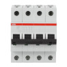 S204 C4 - Disjoncteur tétrapolaire ABB 4A - 4P - Courbe C - 6/10kA - Bornes à vis - 2CDS254001R0044 - 352432