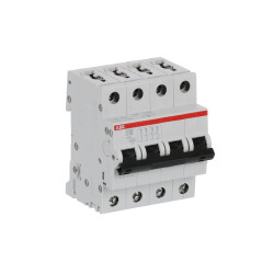 S204 C16 - Disjoncteur tétrapolaire ABB 16A - 4P - Courbe C - 6/10kA - Bornes à vis - 2CDS254001R0164 - 352438