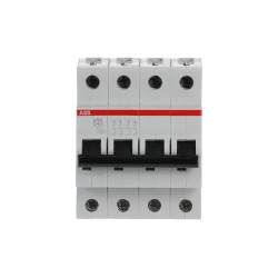 S204 D40 - Disjoncteur tétrapolaire ABB 40A - 4P - Courbe D - 6/10kA - Bornes à vis - 2CDS254001R0401 - 352467