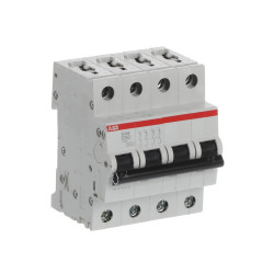 S204 D50 - Disjoncteur tétrapolaire ABB 50A - 4P - Courbe D - 6/10kA - Bornes à vis - 2CDS254001R0501 - 352468