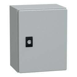 NSYCRN252150 Coffret électrique en métal étanche IP66 - HxLxP 250x200x150mm - Sans plaque de montage - Schneider Spacial CRN