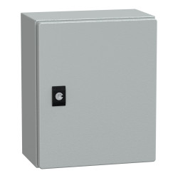 NSYCRN325150 Coffret électrique en métal étanche IP66 - HxLxP 300x250x150mm - Sans plaque de montage - Schneider Spacial CRN