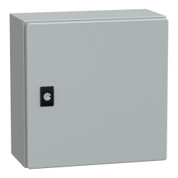 NSYCRN33150 Coffret électrique en métal étanche IP66 - HxLxP 300x300x150mm - Sans plaque de montage - Schneider Spacial CRN