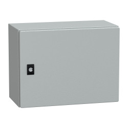 NSYCRN34200 Coffret électrique en métal étanche IP66 - HxLxP 300x400x200mm - Sans plaque de montage - Schneider Spacial CRN