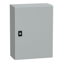 NSYCRN43150 Coffret électrique en métal étanche IP66 - HxLxP 400x300x150mm - Sans plaque de montage - Schneider Spacial CRN