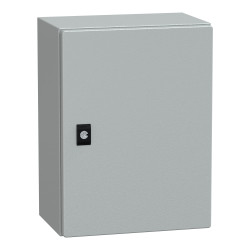 NSYCRN43200 Coffret électrique en métal étanche IP66 - HxLxP 400x300x200mm - Sans plaque de montage - Schneider Spacial CRN