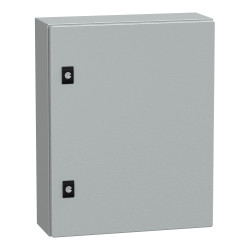 NSYCRN54150 Coffret électrique en métal étanche IP66 - HxLxP 500x400x150mm - Sans plaque de montage - Schneider Spacial CRN