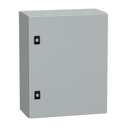 NSYCRN54200 Coffret électrique en métal étanche IP66 - HxLxP 500x400x200mm - Sans plaque de montage - Schneider Spacial CRN