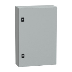 NSYCRN64150 Coffret électrique en métal étanche IP66 - HxLxP 600x400x150mm - Sans plaque de montage - Schneider Spacial CRN