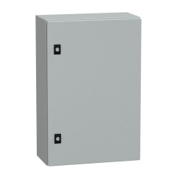NSYCRN64200 Coffret électrique en métal étanche IP66 - HxLxP 600x400x200mm - Sans plaque de montage - Schneider Spacial CRN