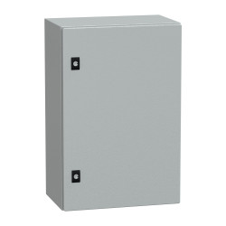 NSYCRN64250 Coffret électrique en métal étanche IP66 - HxLxP 600x400x250mm - Sans plaque de montage - Schneider Spacial CRN