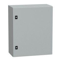 NSYCRN65250 Coffret électrique en métal étanche IP66 - HxLxP 600x500x250mm - Sans plaque de montage - Schneider Spacial CRN