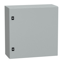 NSYCRN66250 Coffret électrique en métal étanche IP66 - HxLxP 600x600x250mm - Sans plaque de montage - Schneider Spacial CRN