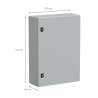 NSYCRN75200 Armoire électrique Schneider métallique étanche IP66 - HxLxP 700x500x200mm - Sans plaque de montage - Spacial CRN