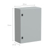 NSYCRN75250 Armoire électrique Schneider métallique étanche IP66 - HxLxP 700x500x250mm - Sans plaque de montage - Spacial CRN