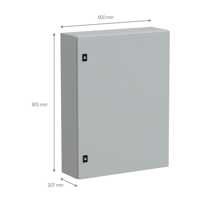 NSYCRN86200 Armoire électrique Schneider métallique étanche IP66 - HxLxP 800x600x200mm - Sans plaque de montage - Spacial CRN