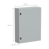 NSYCRN86200 Armoire électrique Schneider métallique étanche IP66 - HxLxP 800x600x200mm - Sans plaque de montage - Spacial CRN