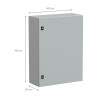 NSYCRN86250 Armoire électrique Schneider métallique étanche IP66 - HxLxP 800x600x250mm - Sans plaque de montage - Spacial CRN