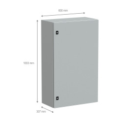 NSYCRN106300 Armoire électrique Schneider métallique étanche IP66 - HxLxP 1000x600x300mm - Sans plaque de montage - Spacial CRN