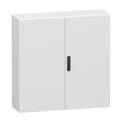 NSYCRN1010300D Armoire électrique Schneider métal étanche IP55 - HxLxP 1000x1000x300mm - Sans plaque - Dble Porte - Spacial CRN