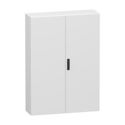 NSYCRN1410300D Armoire électrique Schneider métal étanche IP55 - HxLxP 1400x1000x300mm - Sans plaque - Dble Porte - Spacial CRN
