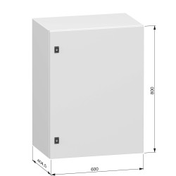 NSYCRN86400 Armoire électrique Schneider métallique étanche IP66 - HxLxP 800x600x400mm - Sans plaque de montage - Spacial CRN