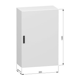 NSYCRN128400 Armoire électrique Schneider métallique étanche IP66 - HxLxP 1200x800x400mm - Sans plaque de montage - Spacial CRN