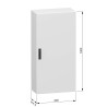 NSYCRN126300 Armoire électrique Schneider métallique étanche IP66 - HxLxP 1200x600x300mm - Sans plaque de montage - Spacial CRN