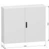 NSYCRN1012300D Armoire électrique Schneider métal étanche IP55 - HxLxP 1000x1200x300mm - Sans plaque - Dble Porte - Spacial CRN