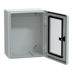 NSYPLM3025TG Schneider - Coffret Thalassa 308x250x160 avec porte transparente - étanche IP66 - IK08 - RAL 7035 - PanelSet PLM