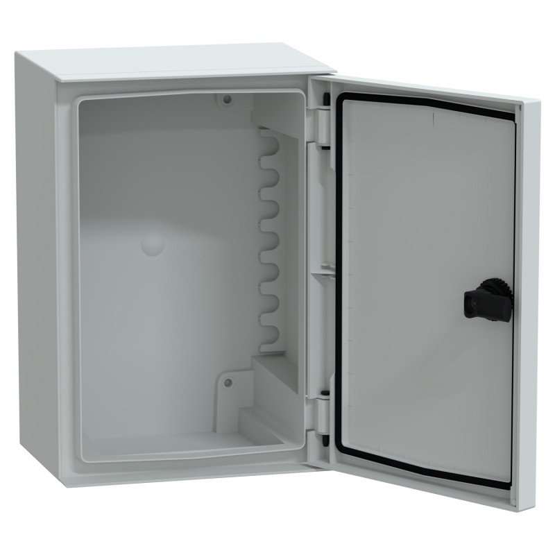 NSYPLM32G Schneider - Coffret Thalassa PLM 310x215x160 - étanche IP66 - IK10 - ABS + Polycarbonate - RAL 7035 - PanelSet PLM