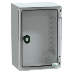 NSYPLM32TG Schneider - Coffret Thalassa 310x215x160 avec porte transparente - étanche IP66 - IK08 - RAL 7035 - PanelSet PLM