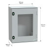 NSYPLM43TG Schneider - Coffret Thalassa 430x330x200 avec porte transparente - étanche IP66 - IK08 - RAL 7035 - PanelSet PLM