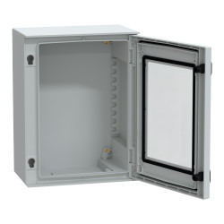 NSYPLM43TG Schneider - Coffret Thalassa 430x330x200 avec porte transparente - étanche IP66 - IK08 - RAL 7035 - PanelSet PLM
