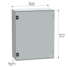 NSYPLM54G Schneider - Coffret Thalassa PLM 530x430x350 - étanche IP66 - IK10 - Coffret polyester - RAL 7035 - PanelSet PLM