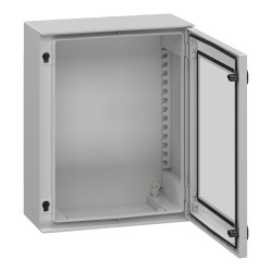 NSYPLM54TG Schneider - Coffret Thalassa 530x430x200 avec porte transparente - étanche IP66 - IK08 - RAL 7035 - PanelSet PLM