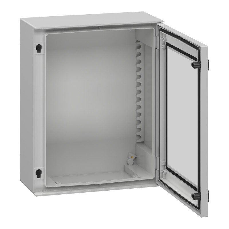 NSYPLM54TG Schneider - Coffret Thalassa 530x430x200 avec porte transparente - étanche IP66 - IK08 - RAL 7035 - PanelSet PLM